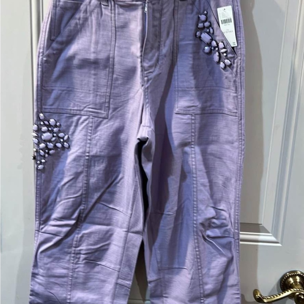 Anthropology Anthropologie Free People Cargo Pants Purple Size 29 Tall